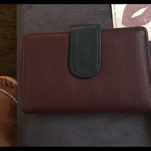 Burgundy wallet